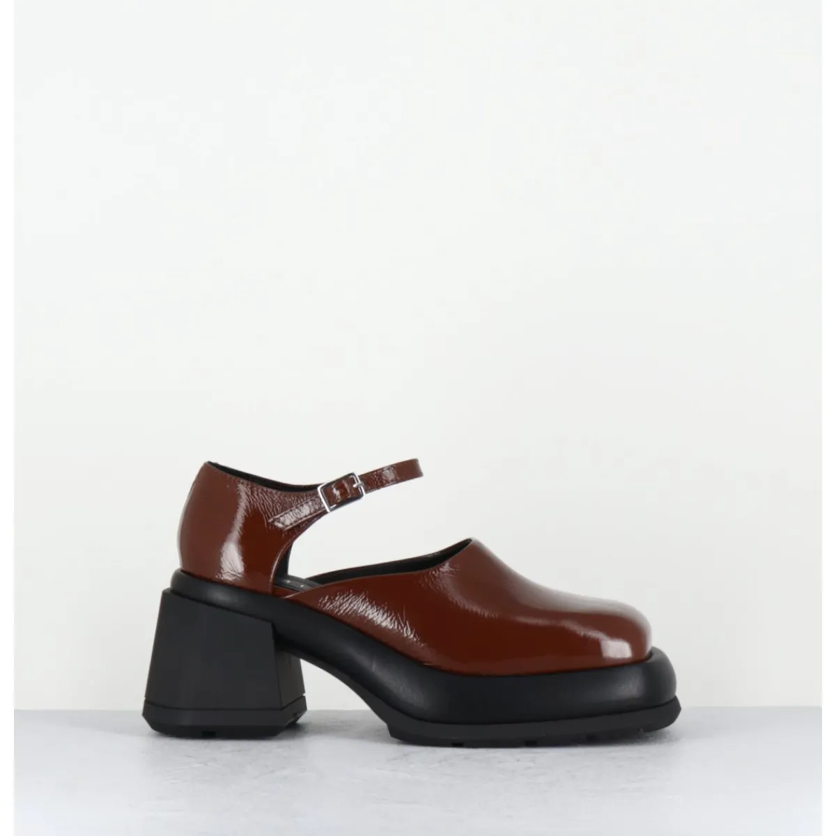 Chaussures | Plateformes^E8 BY MIISTA Babies à plateforme cuir naplak - CORAL BROWN COURT MARRON