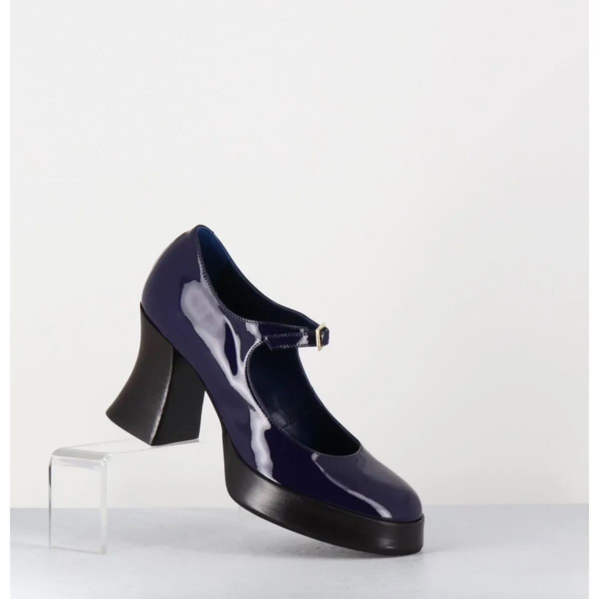 Chaussures | Plateformes^GARRICE LAB Babies à plateforme en cuir vernis violet - NEDER VERNICE BLU BLEU