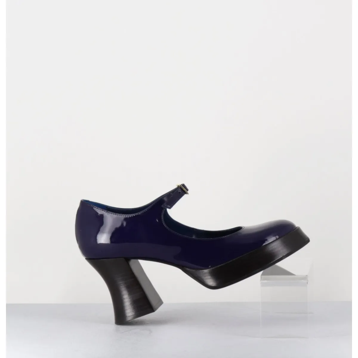 Chaussures | Plateformes^GARRICE LAB Babies à plateforme en cuir vernis violet - NEDER VERNICE BLU BLEU