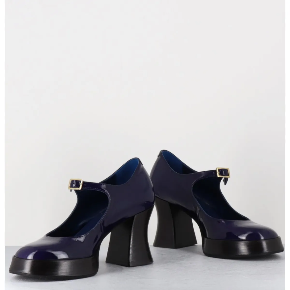Chaussures | Plateformes^GARRICE LAB Babies à plateforme en cuir vernis violet - NEDER VERNICE BLU BLEU