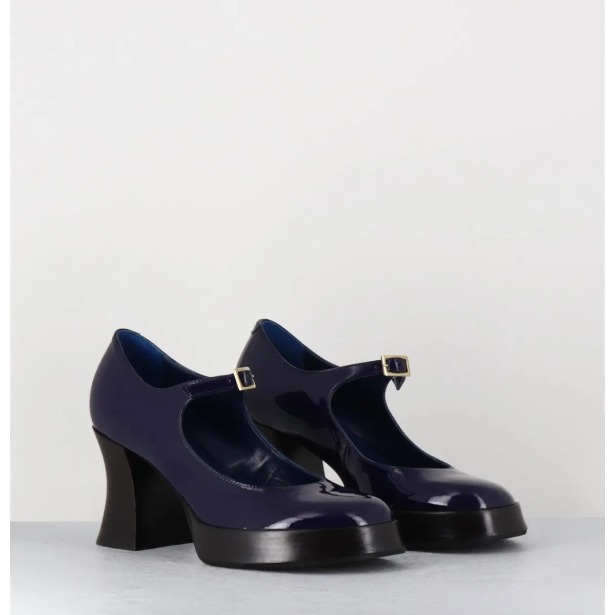 Chaussures | Plateformes^GARRICE LAB Babies à plateforme en cuir vernis violet - NEDER VERNICE BLU BLEU