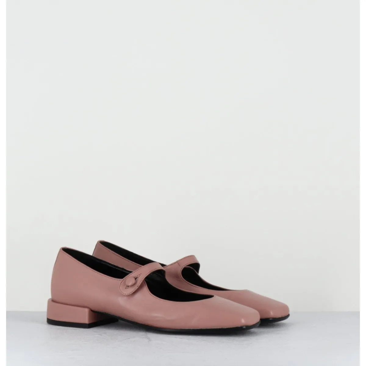 Chaussures | Ballerines^TO&CO Babies en cuir souple poudré à bout carré - JANE NATURAL COWHIDE ROSE