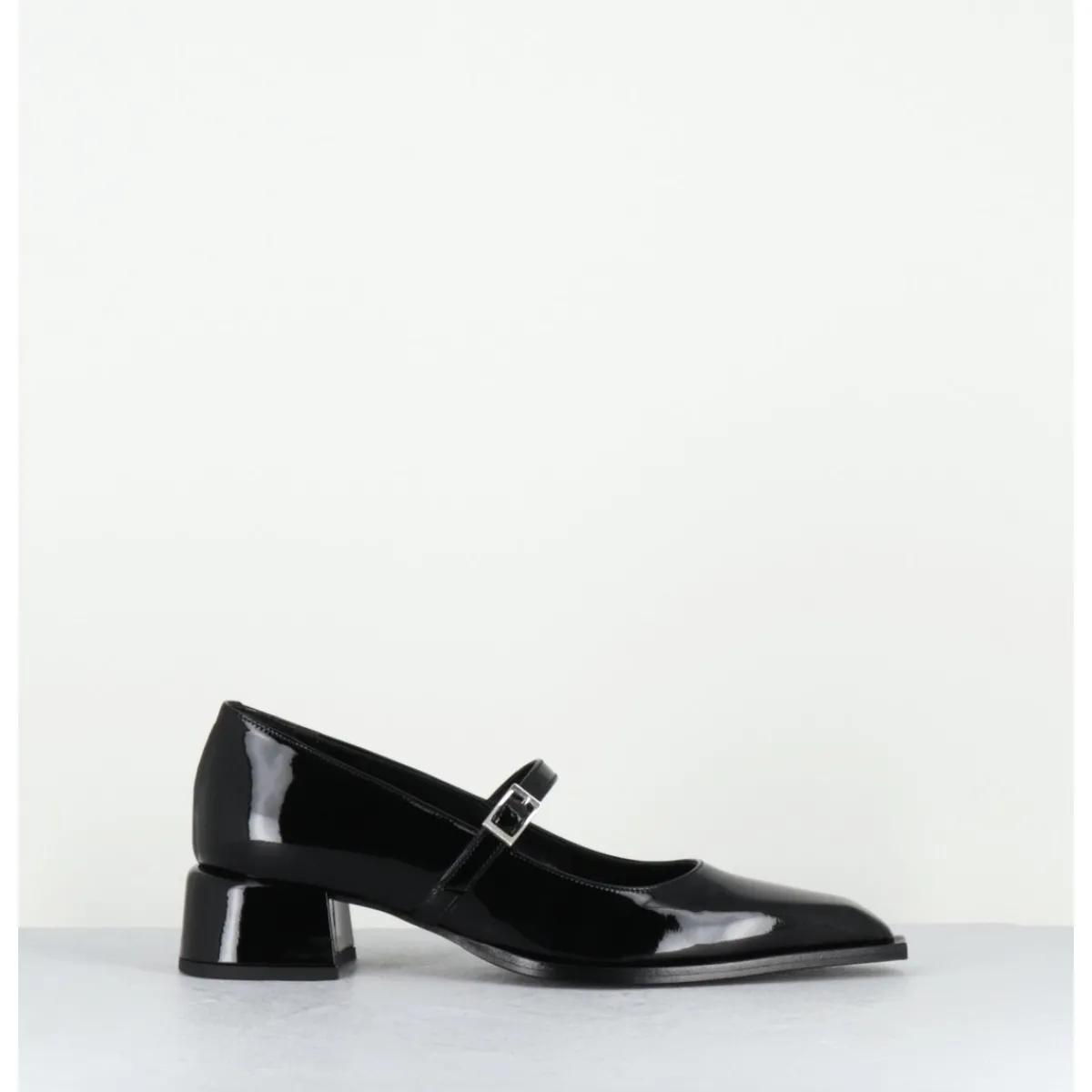 Chaussures^GARRICE LAB Babies en cuir vernis bout pointu petit talon - INE71 VERNICE NERO NOIR