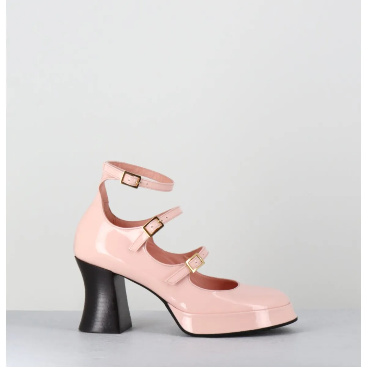 Chaussures | Plateformes^GARRICE LAB Babies multi-brides à plateforme en cuir vernis poudré - GALAN VERNICE ROSA ROSE
