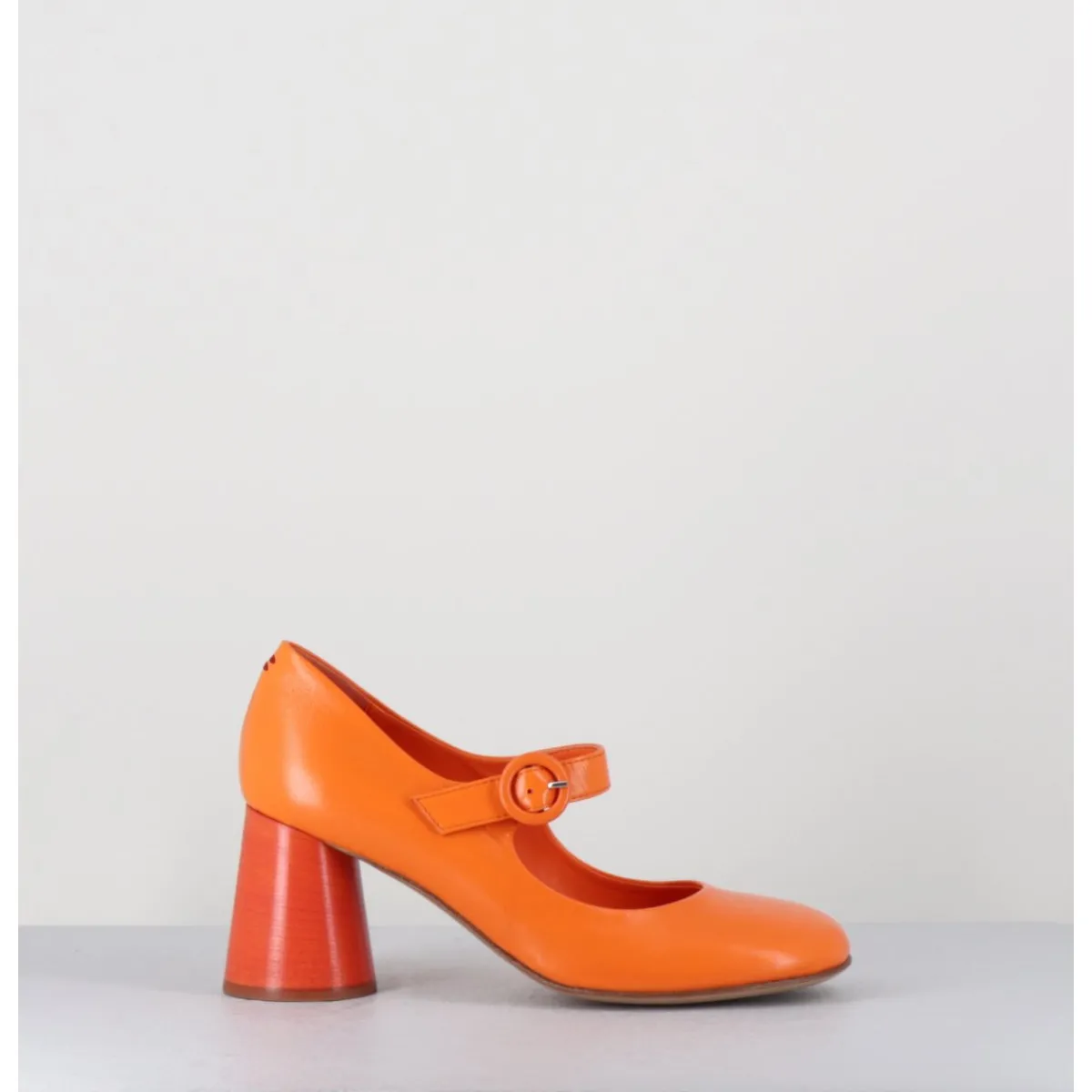 Chaussures^HALMANERA Babies rétro à talon en cuir - ACE22 GLAZE ALBICOCCA ORANGE