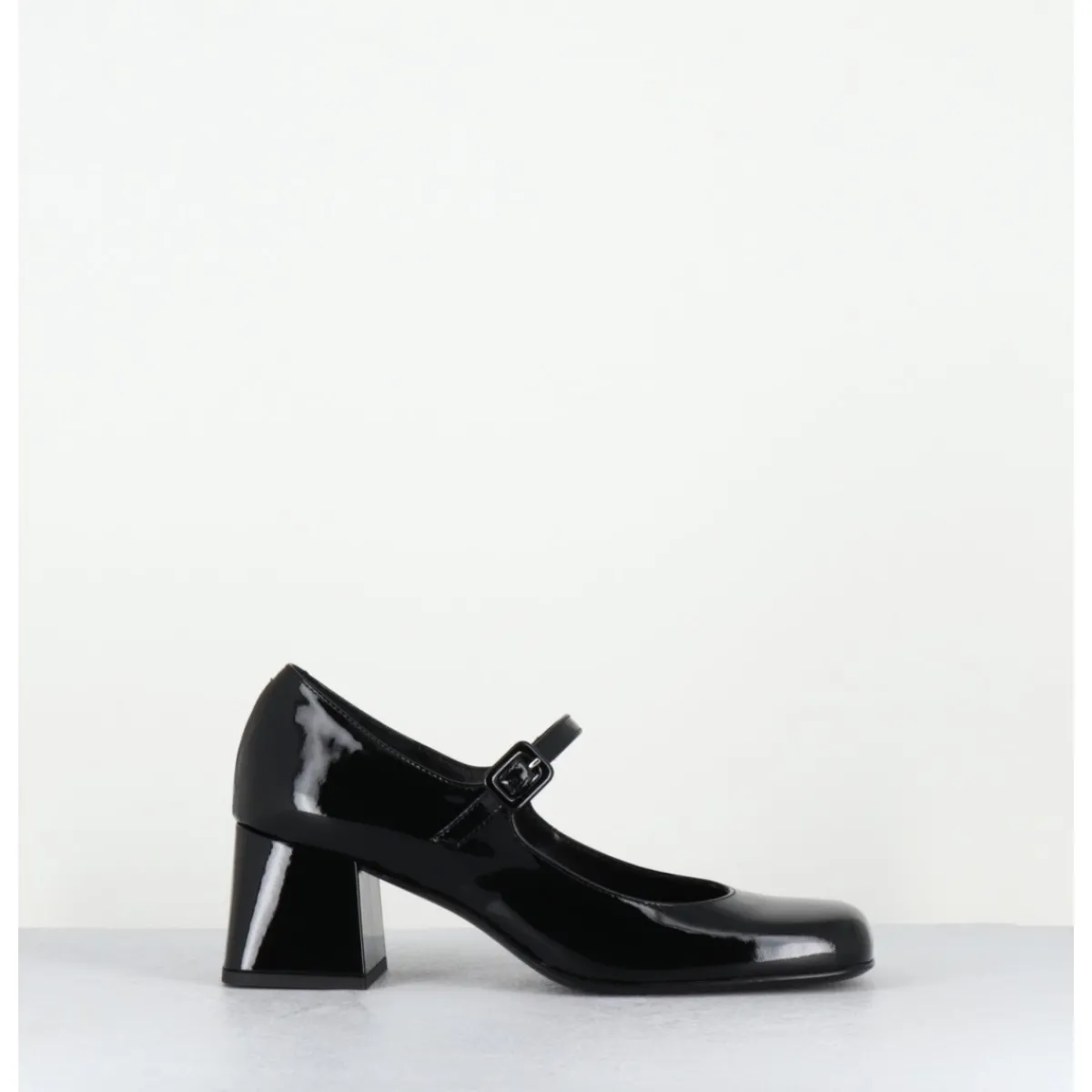 Chaussures^ROTTA Babies 60s en cuir vernis petit talon - XARA VERNICE BLACK NOIR