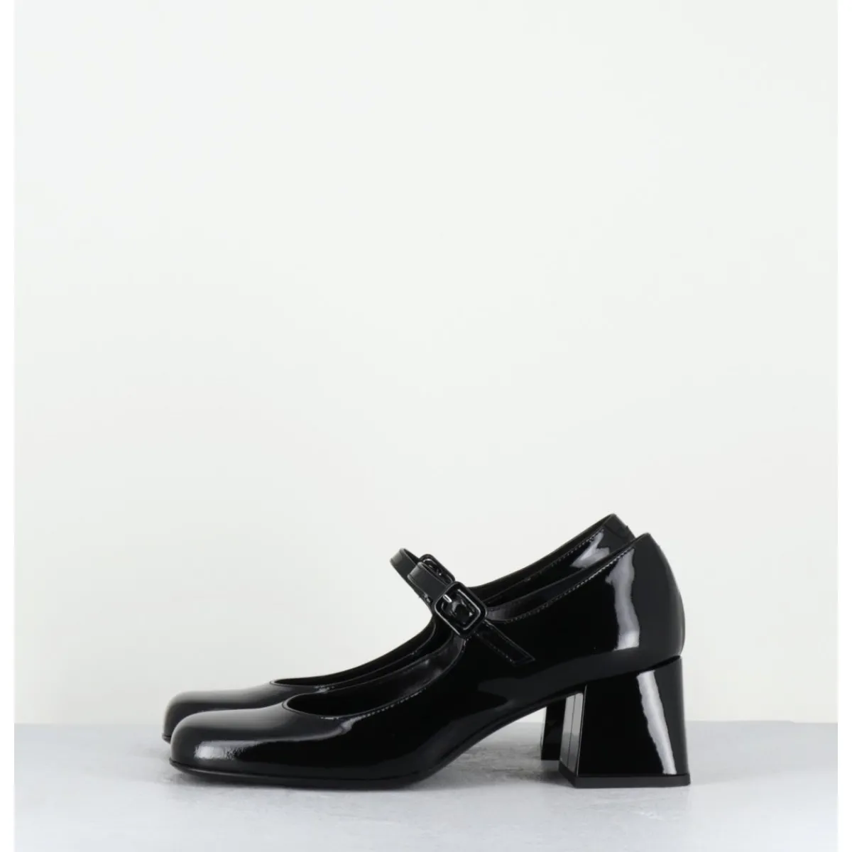 Chaussures^ROTTA Babies 60s en cuir vernis petit talon - XARA VERNICE BLACK NOIR