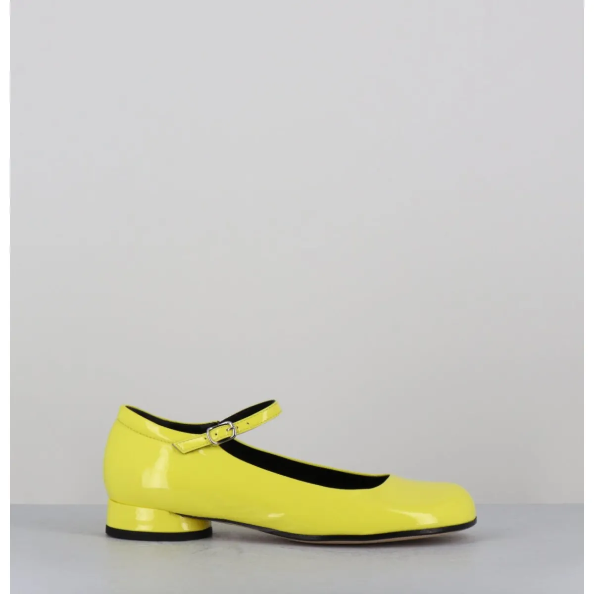 Chaussures | Ballerines^GARRICE LAB Babies 60s petit talon en cuir vernis - LIGAT2 CINDY BUTTERCUP JAUNE