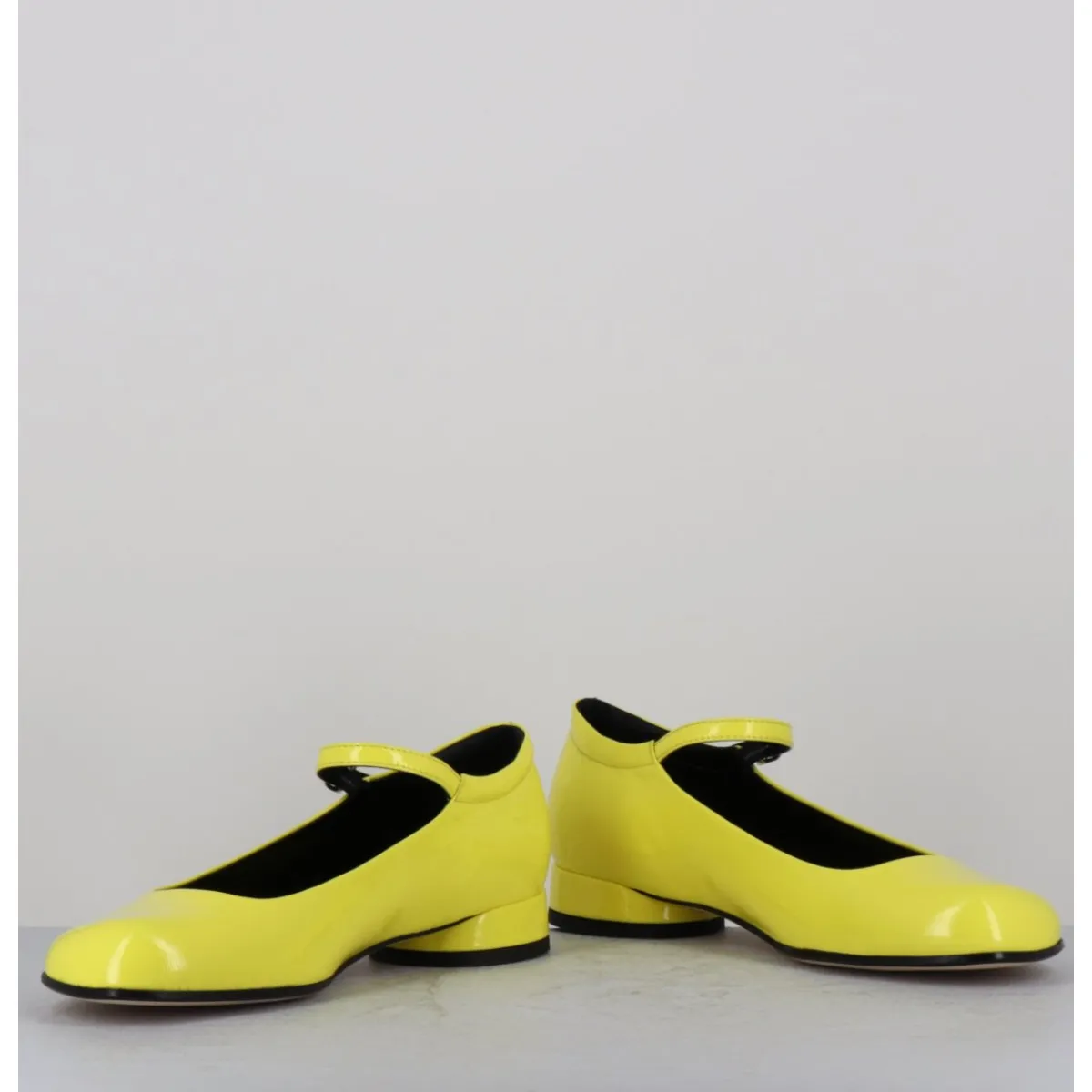 Chaussures | Ballerines^GARRICE LAB Babies 60s petit talon en cuir vernis - LIGAT2 CINDY BUTTERCUP JAUNE