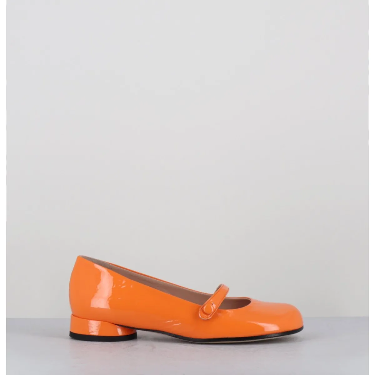 Chaussures | Ballerines^GARRICE LAB Babies 60s petit talon en cuir vernis - MASAI CINDY ALBICOCCA ORANGE