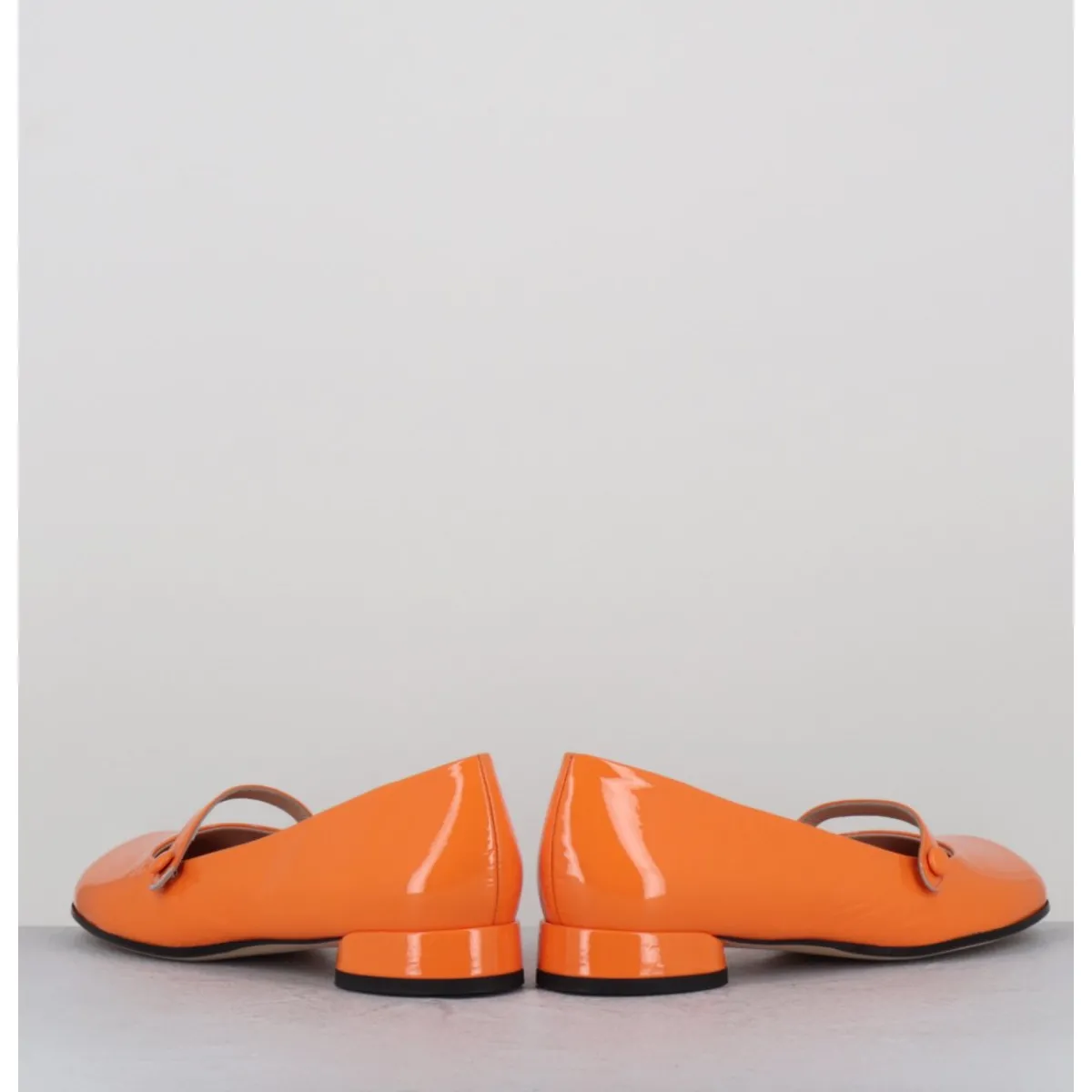 Chaussures | Ballerines^GARRICE LAB Babies 60s petit talon en cuir vernis - MASAI CINDY ALBICOCCA ORANGE