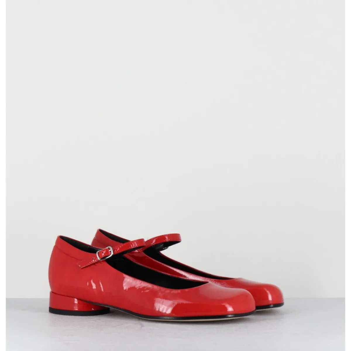 Chaussures | Ballerines^GARRICE LAB Babies 60s petit talon en cuir vernis - LIGAT1 CINDY ROSSO ROUGE