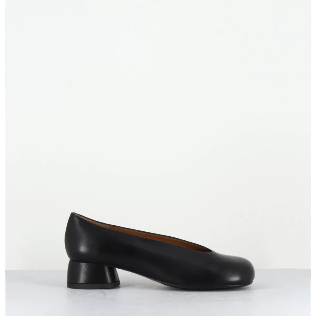Chaussures | Ballerines^AUDLEY Ballerines en cuir bout rond petit talon - KAWA NAPPA BLACK NOIR