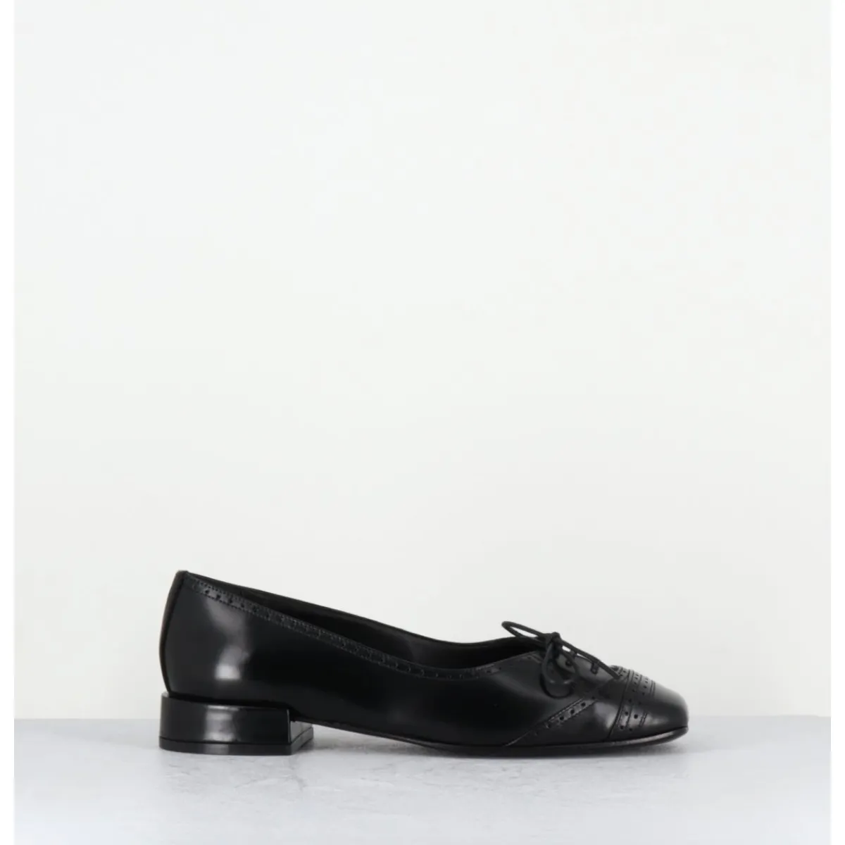 Chaussures | Ballerines^TO&CO Ballerines en cuir petit lacet - FABIENE CORDOBA NERO NOIR