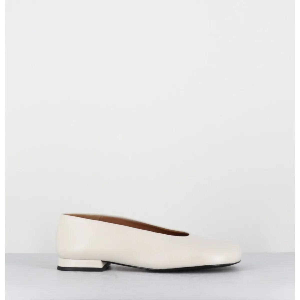 Chaussures | Ballerines^AUDLEY Ballerines minimalistes en cuir - PAOLA1 MARFIL NAPPA BLANC