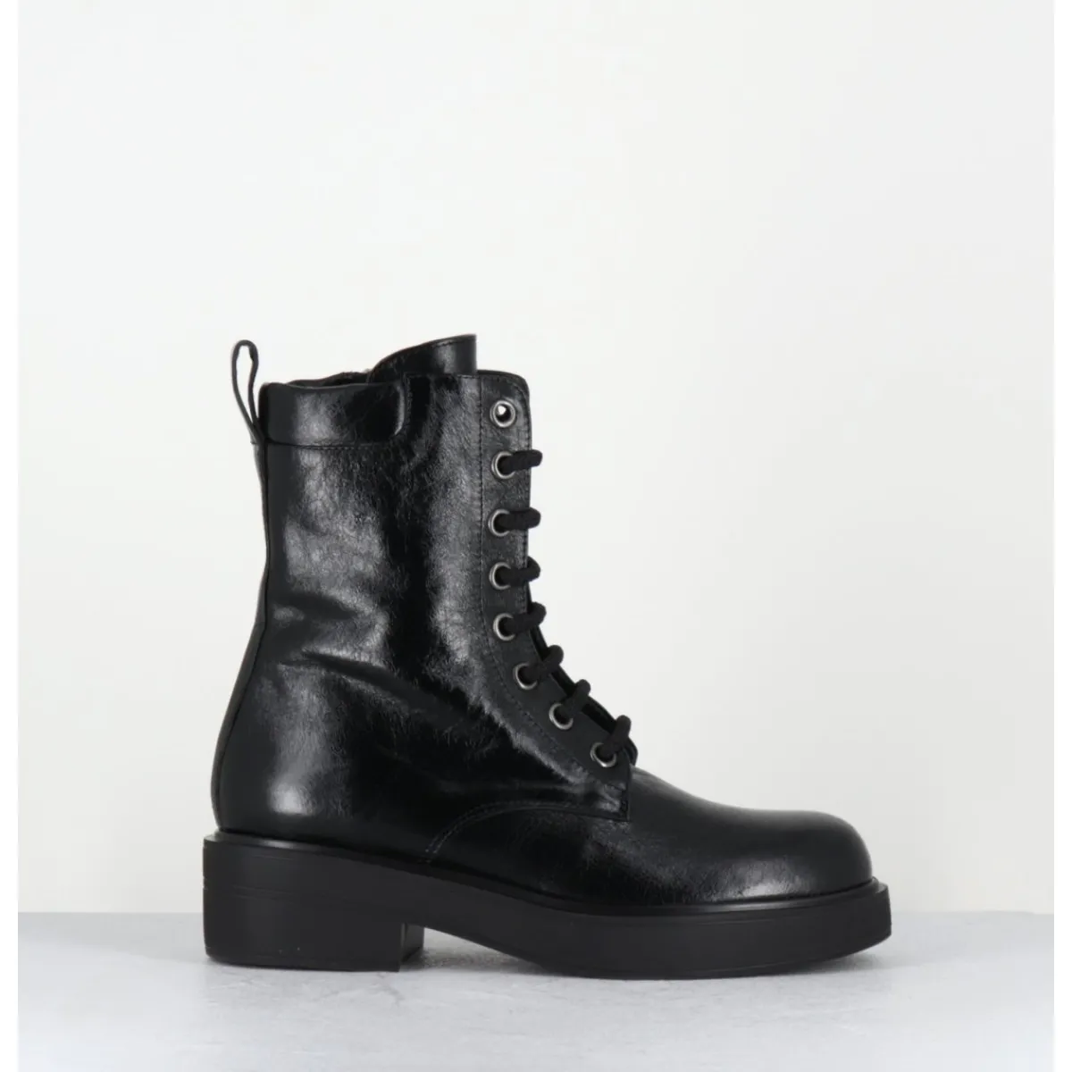 Boots^GARRICE LAB Boots à lacets esprit rangers en cuir - VETARE MORODER NERO NOIR