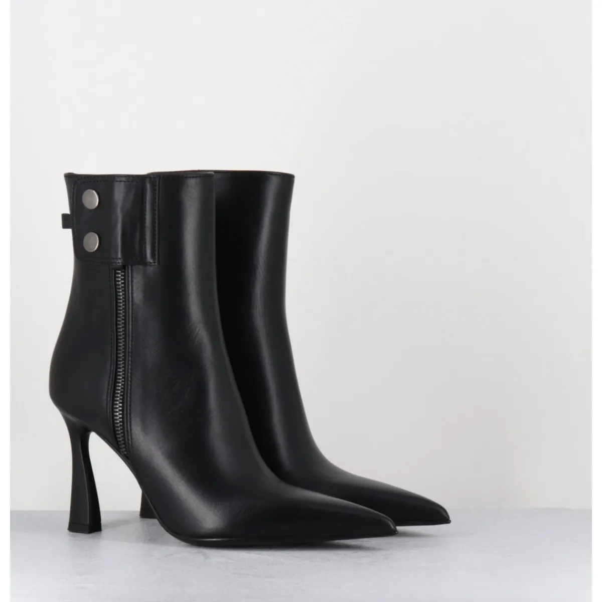 Boots^PREMIATA Boots bout pointu talon haut en cuir - M6836 GARDA NERO NOIR