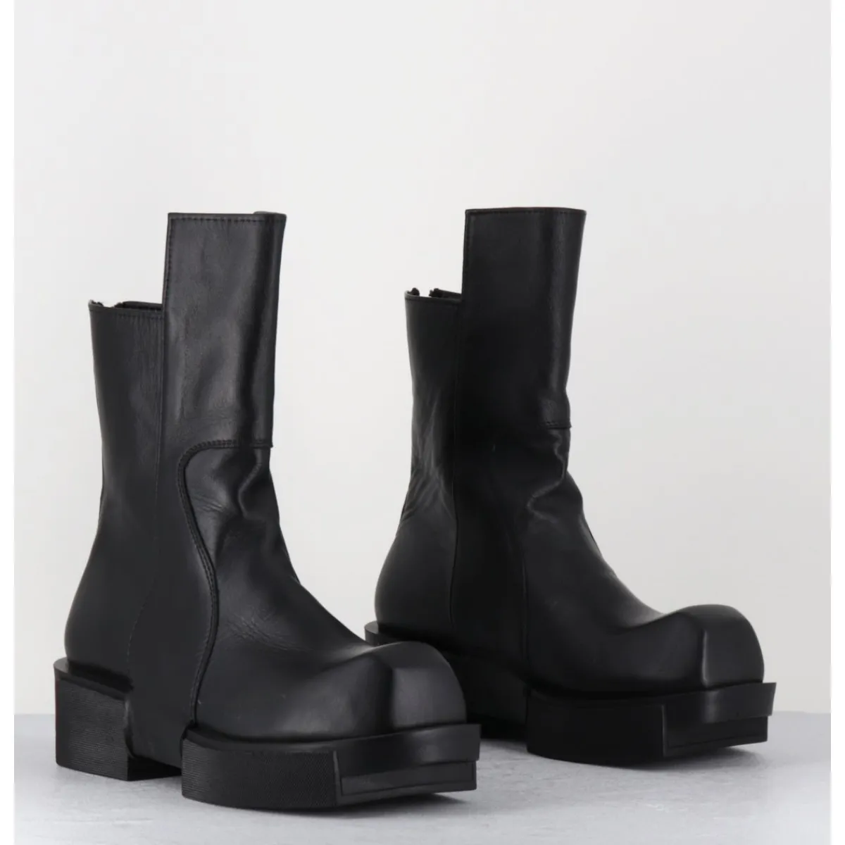 Boots^SDM Boots en cuir légères semelle déstructurée - GURA VITELO NERO NOIR