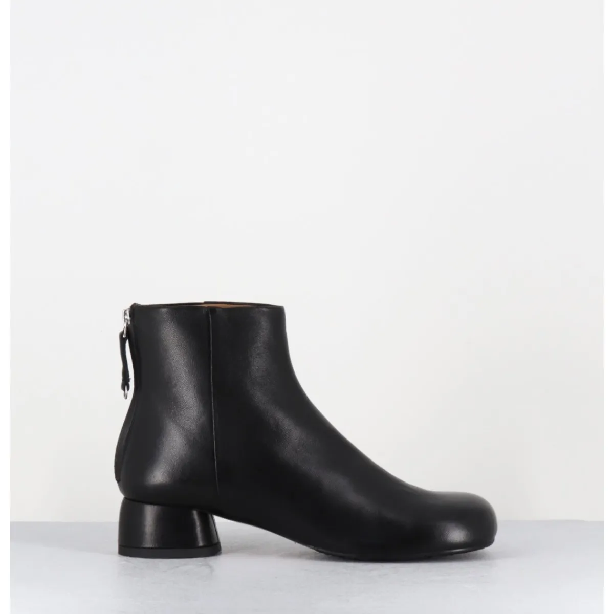 Boots^AUDLEY Boots en cuir souple petit talon - NORA NAPPA BLACK NOIR