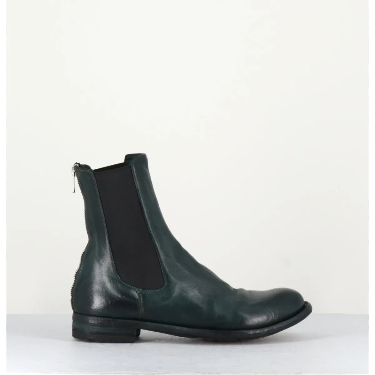 Boots^OFFICINE CREATIVE Boots plates en cuir & élastique - LEXIKON073 FRENCH LOVER VERT