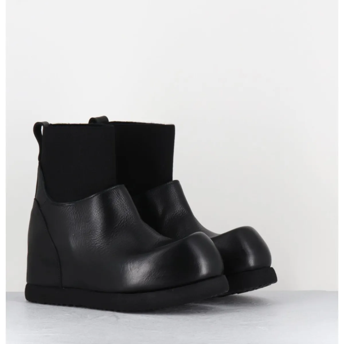 Boots | Plateformes^PREMIATA Boots sabot bi-matière cuir & élastique - M6612 NODIK NERO NOIR