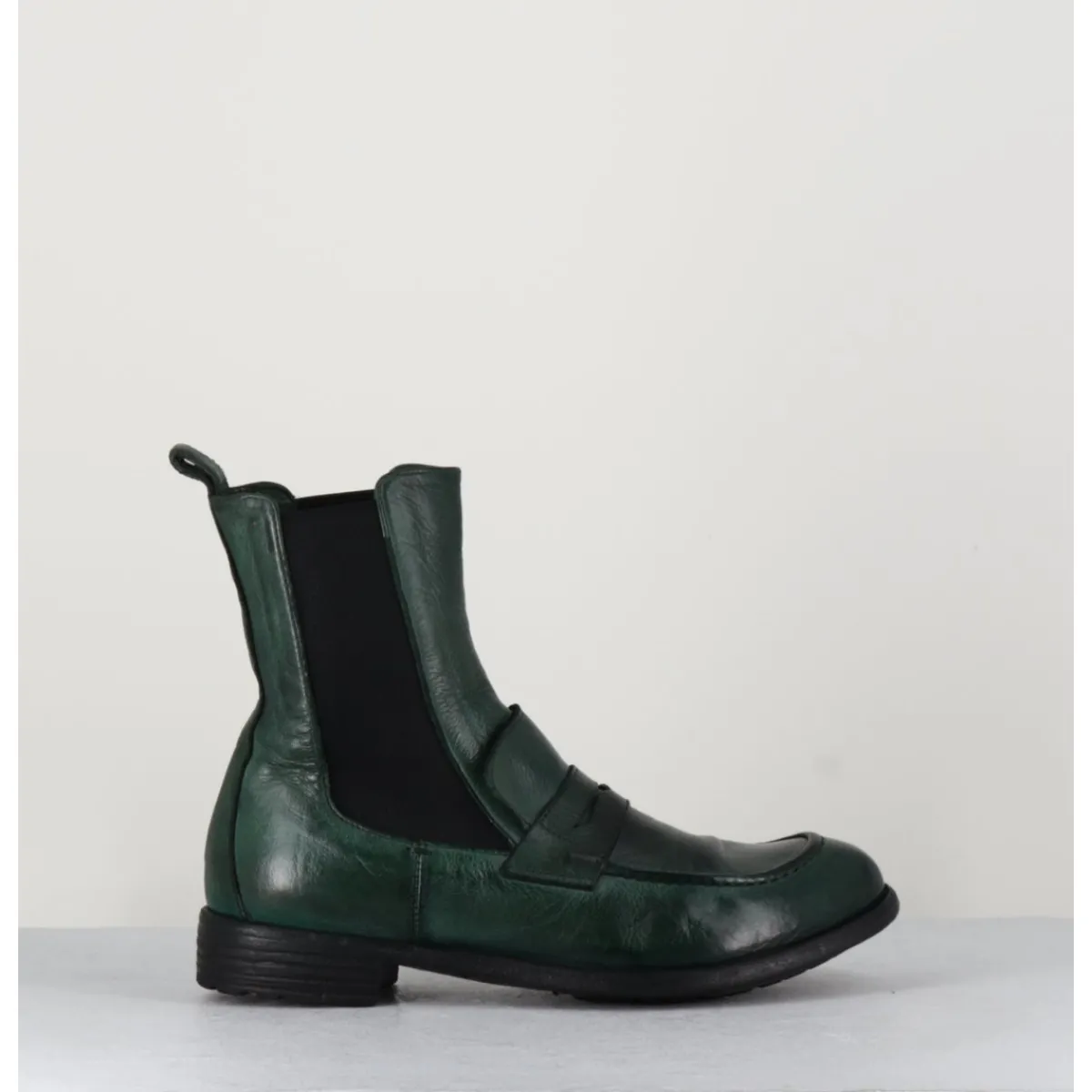 Mocassins | Boots^OFFICINE CREATIVE Boots-mocassins chelsea en cuir bouteille - MARS 142 BOUTEILLE VERT