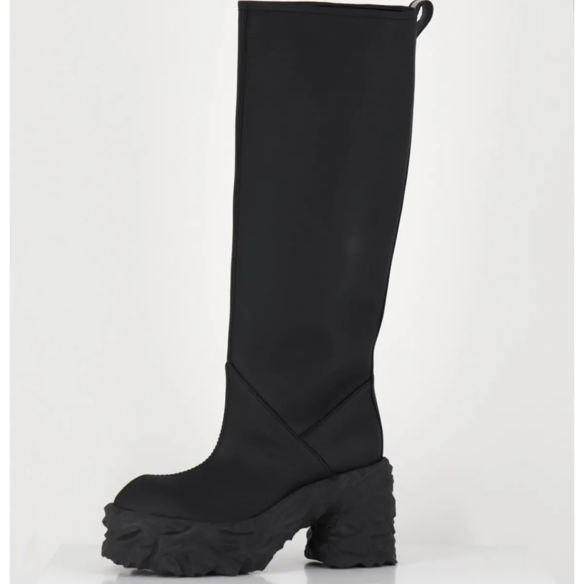 Bottes | Plateformes^PREMIATA Botte cuir mat plateforme texturée - M6315 CUSTO NERO NOIR