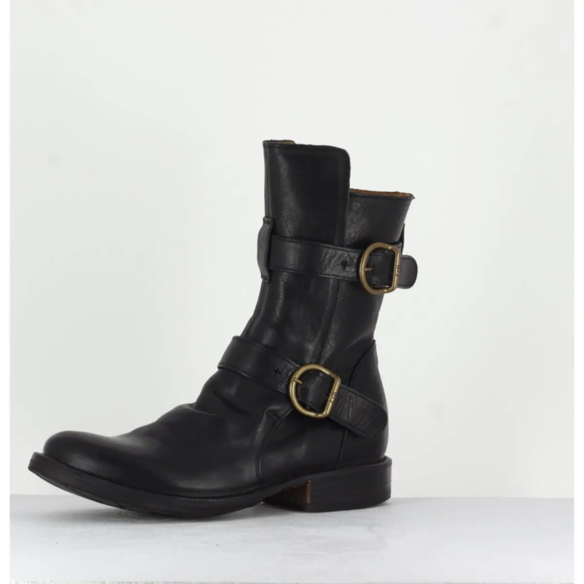 Boots^FIORENTINI+BAKER Bottines style motarde en cuir FIORENTINI BAKER - 713 eternity NOIR