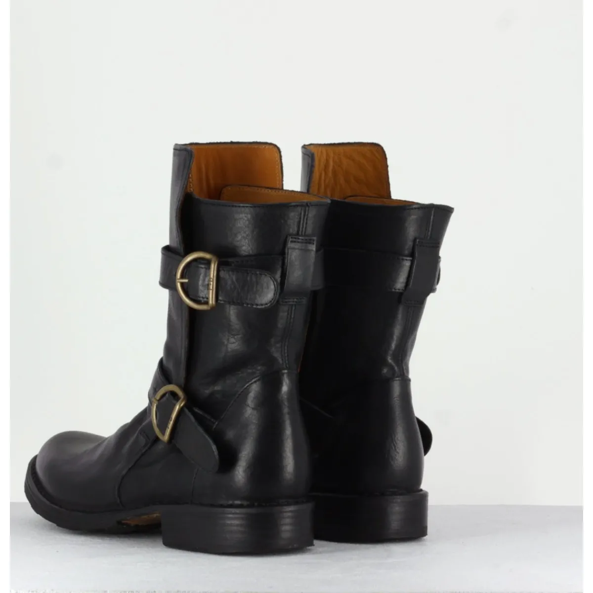 Boots^FIORENTINI+BAKER Bottines style motarde en cuir FIORENTINI BAKER - 713 eternity NOIR
