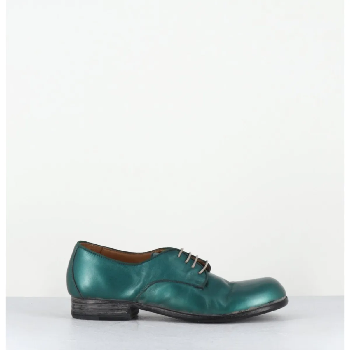 Chaussures^MOMA Derbies à lacets en cuir métallisé ligne japonisante - 45401A BON MALTA BLEU