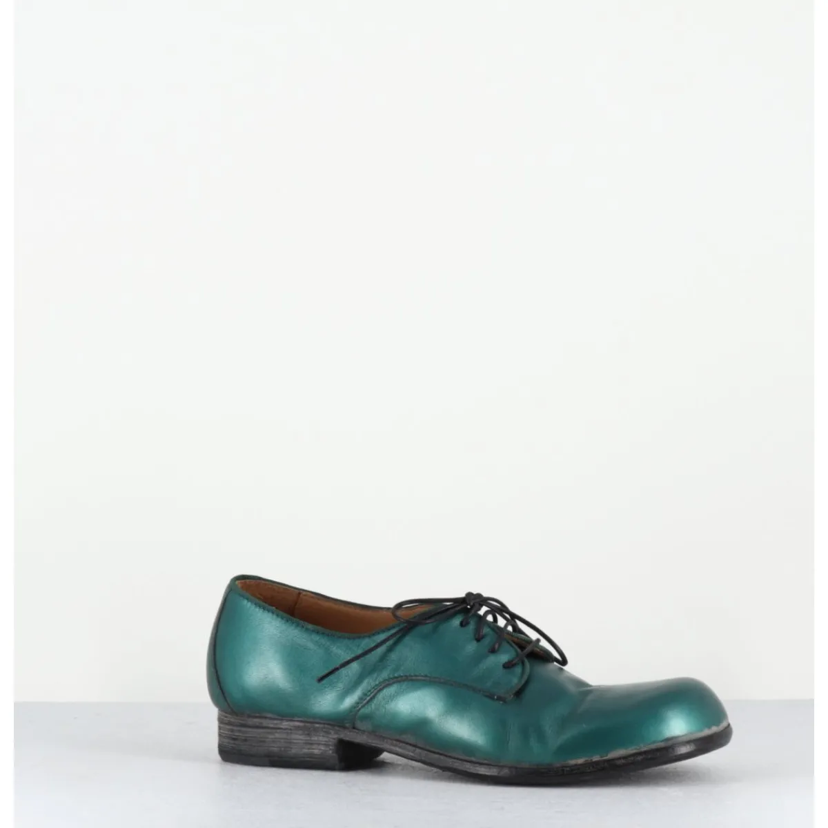Chaussures^MOMA Derbies à lacets en cuir métallisé ligne japonisante - 45401A BON MALTA BLEU