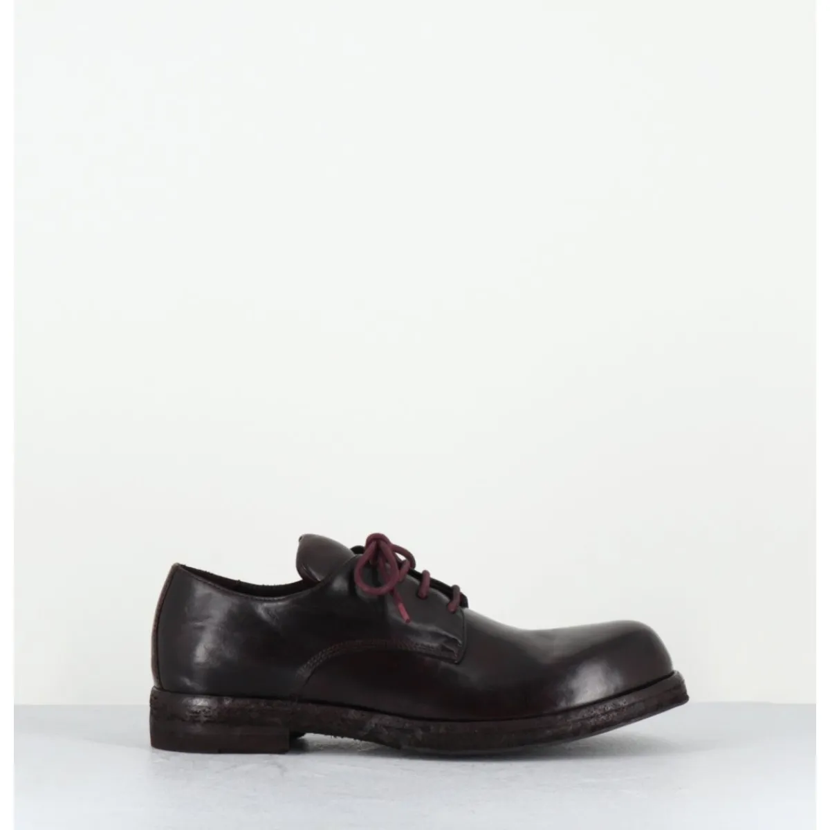 Chaussures^OFFICINE CREATIVE Derbies à lacets ligne Avant-Garde en cuir prune - BULLA DD 301 T.OTTO