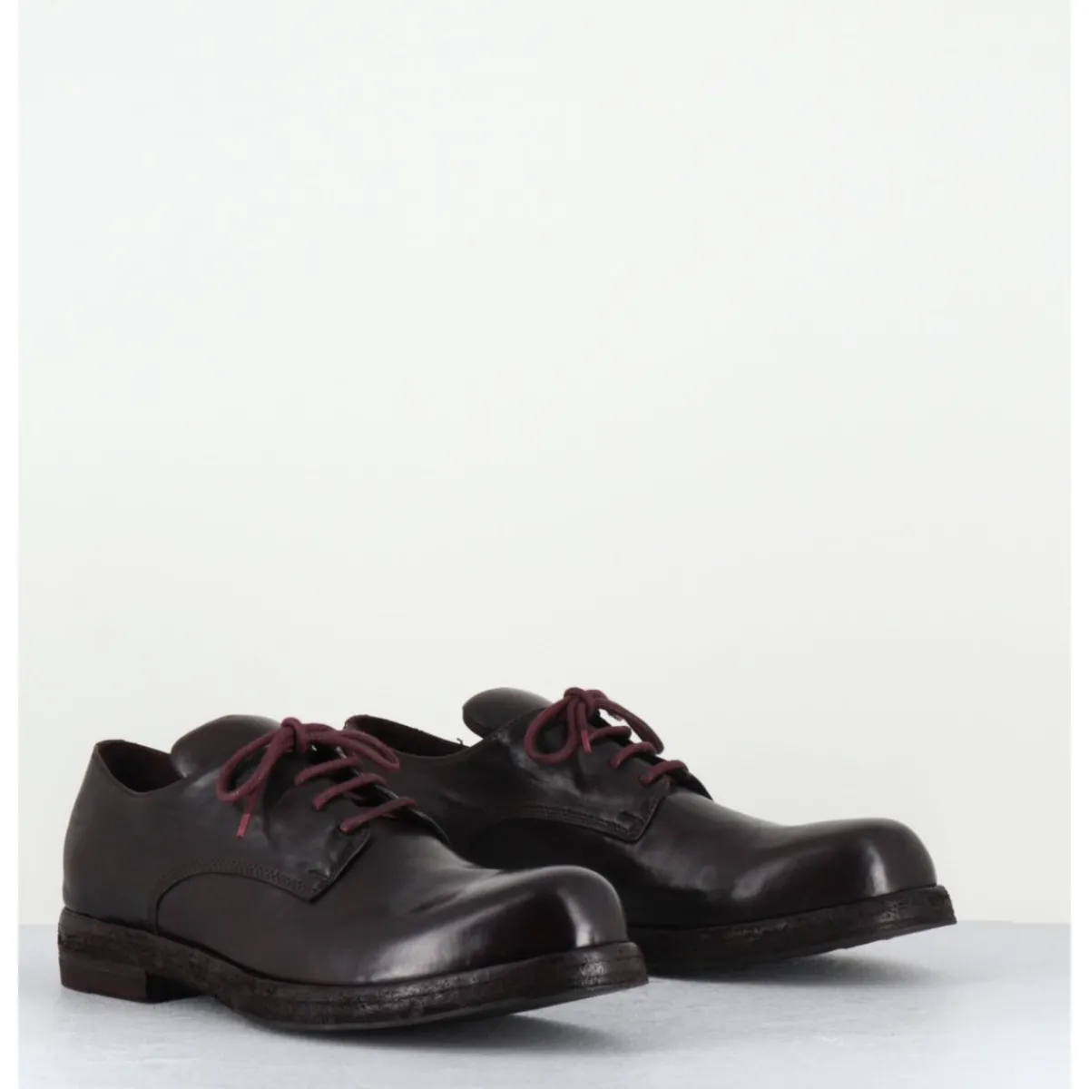 Chaussures^OFFICINE CREATIVE Derbies à lacets ligne Avant-Garde en cuir prune - BULLA DD 301 T.OTTO