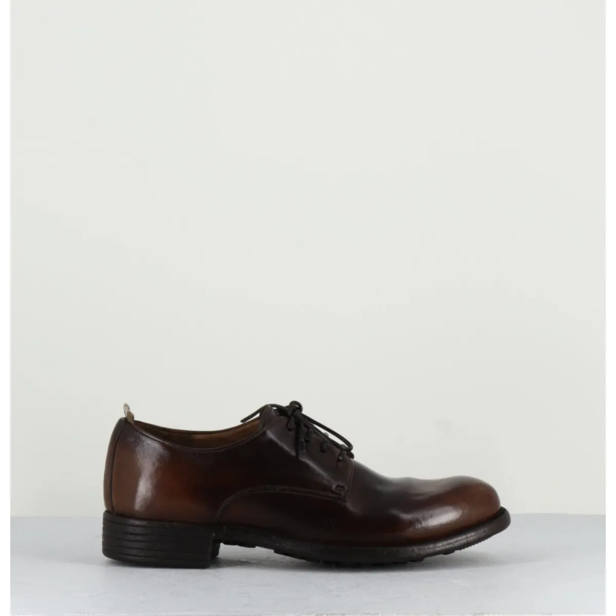Chaussures^OFFICINE CREATIVE Derbies en cuir "Tie&Dye" - CALIXTE01 OLD MORO MARRON