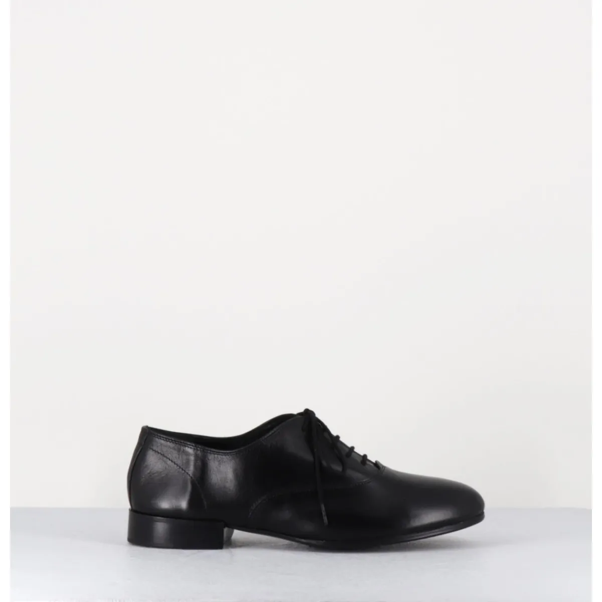 Chaussures^TO&CO Derbies minimalistes en cuir souple - STJA COW BLACK NOIR