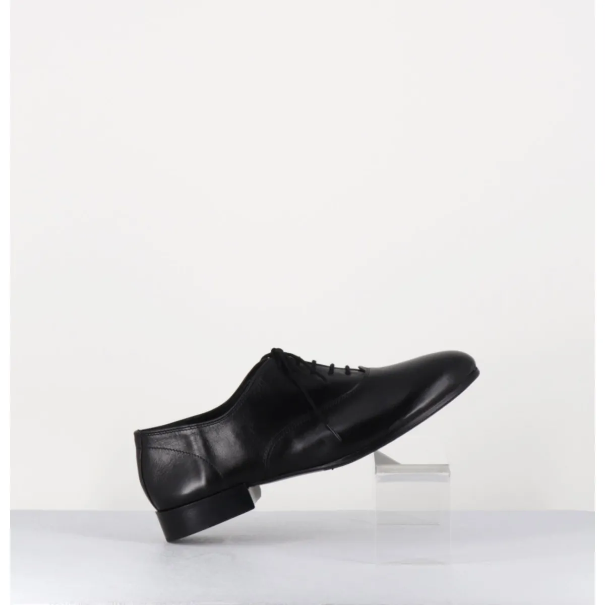 Chaussures^TO&CO Derbies minimalistes en cuir souple - STJA COW BLACK NOIR