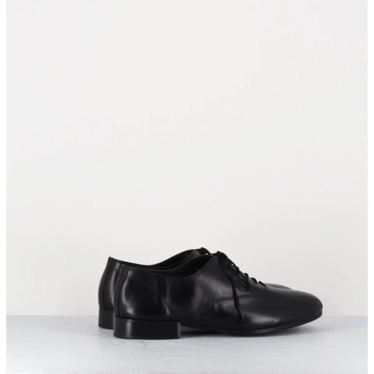 Chaussures^TO&CO Derbies minimalistes en cuir souple - STJA COW BLACK NOIR