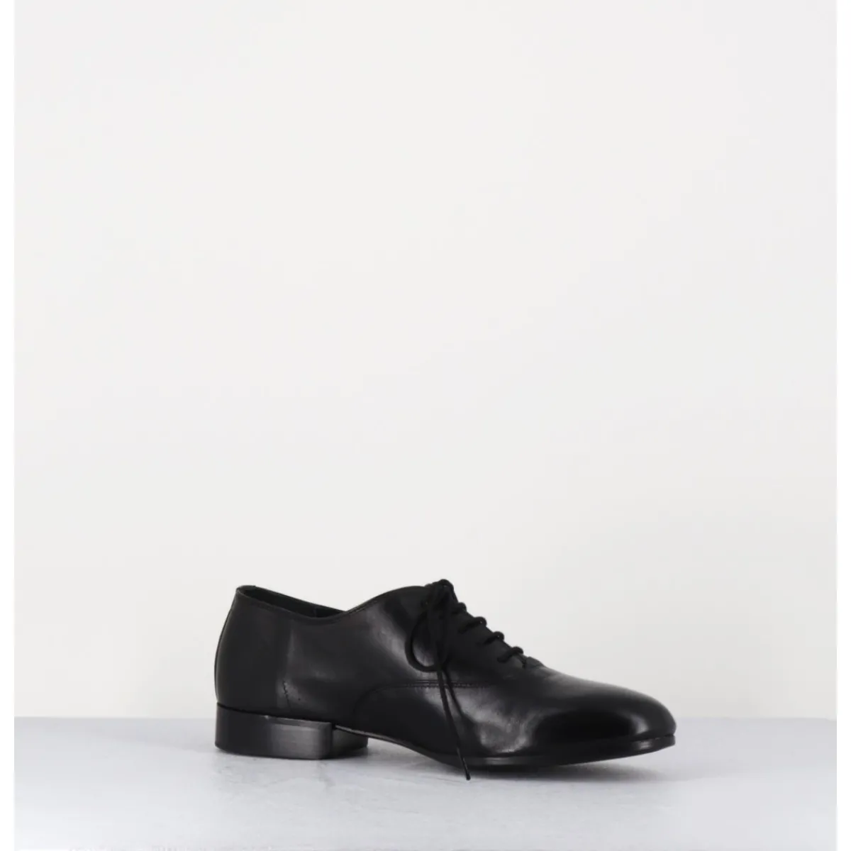Chaussures^TO&CO Derbies minimalistes en cuir souple - STJA COW BLACK NOIR