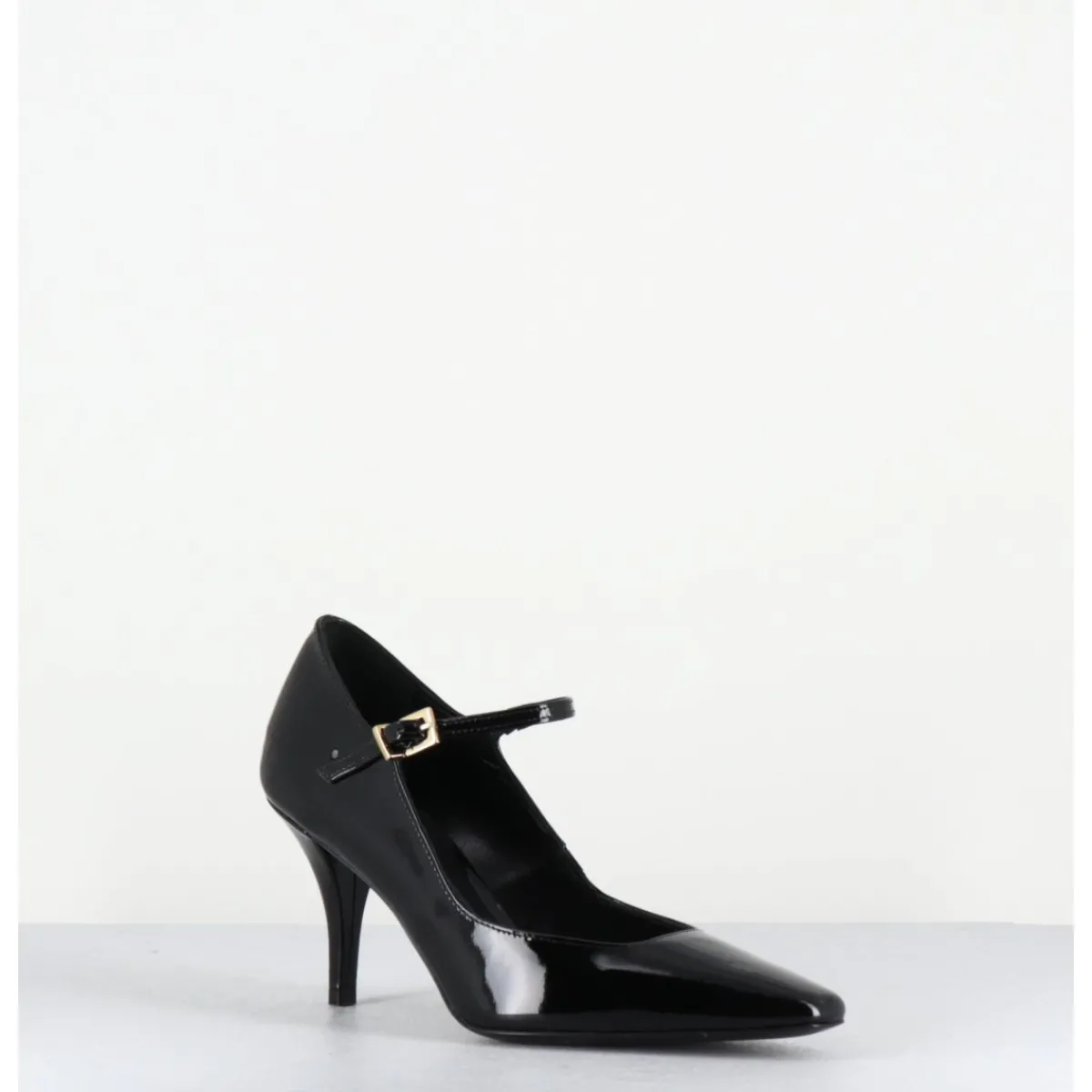Chaussures^GARRICE LAB Escarpins à bride talon fin en cuir vernis - GELA2 VERNICE NERA NOIR