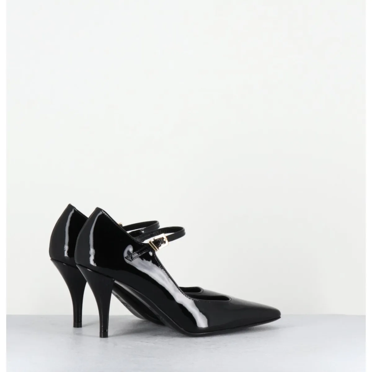 Chaussures^GARRICE LAB Escarpins à bride talon fin en cuir vernis - GELA2 VERNICE NERA NOIR