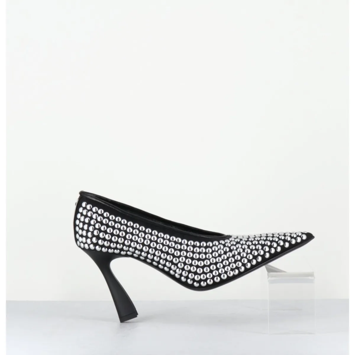 Chaussures^PREMIATA Escarpins bout pointu talon haut mesh rivets argentés - M6714H24 NERO NOIR