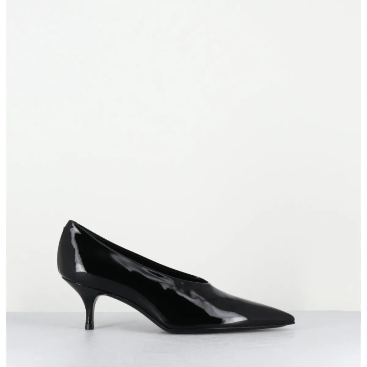 Chaussures^ROTTA Escarpins petit talon en cuir vernis - AISIL VERNICE BLACK NOIR