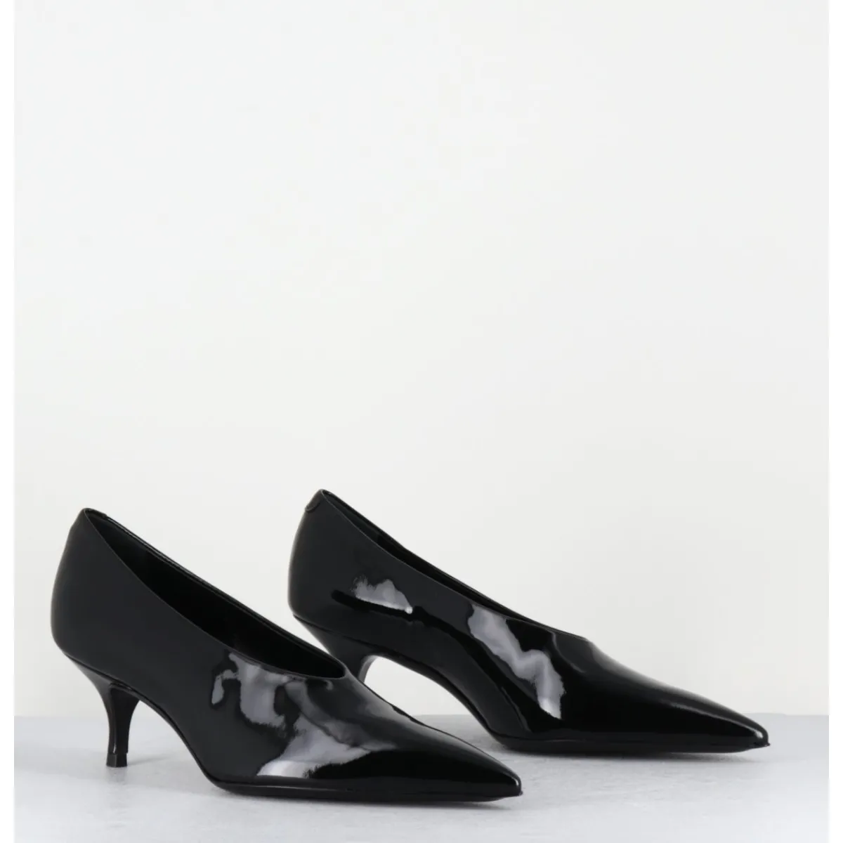 Chaussures^ROTTA Escarpins petit talon en cuir vernis - AISIL VERNICE BLACK NOIR