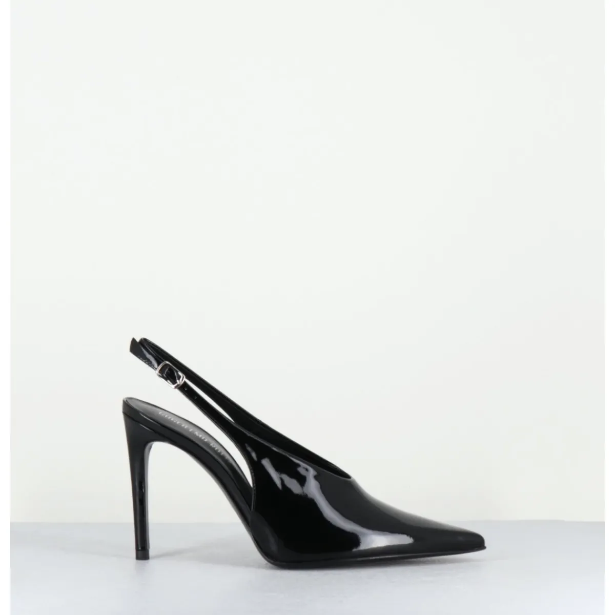 Chaussures^ROTTA Escarpins slingback talon haut en cuir vernis - FEEL VERNICE BLACK NOIR