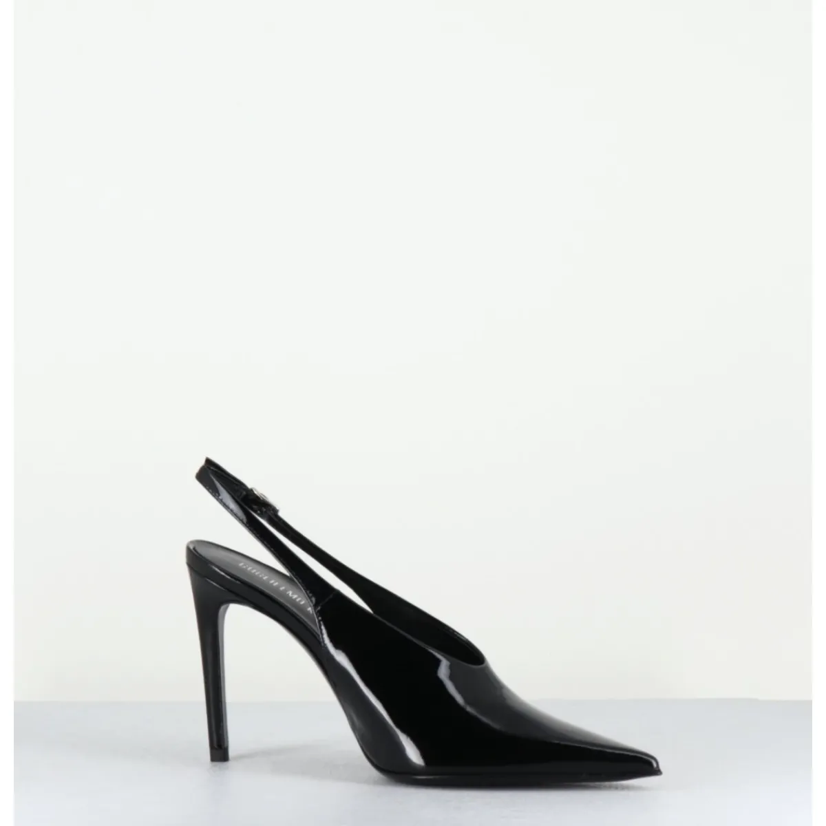 Chaussures^ROTTA Escarpins slingback talon haut en cuir vernis - FEEL VERNICE BLACK NOIR
