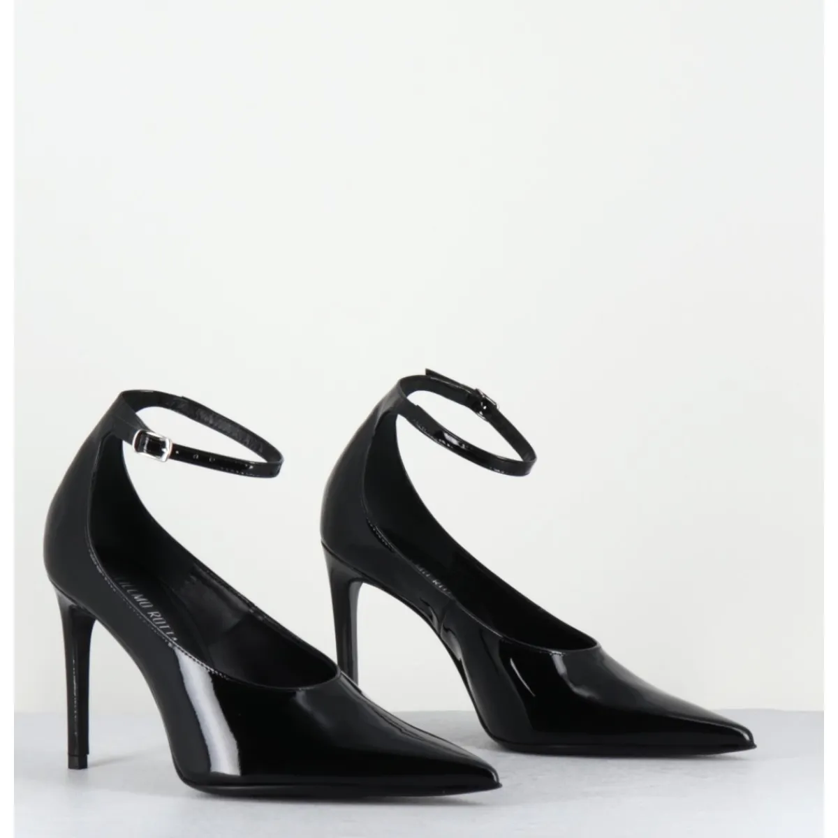 Chaussures^ROTTA Escarpins talon haut bride cheville en cuir vernis - FLOYDAH24 VERNICE BLACK NOIR