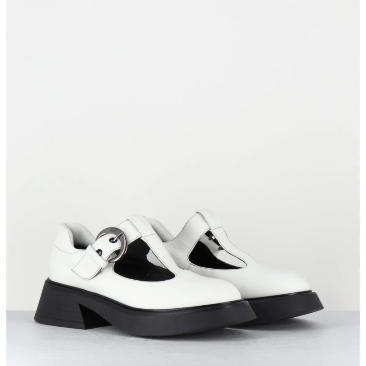 Chaussures^GARRICE LAB Mary-Jane 90s en cuir semelle légère - DIKE SAVANA BIANCO BLANC