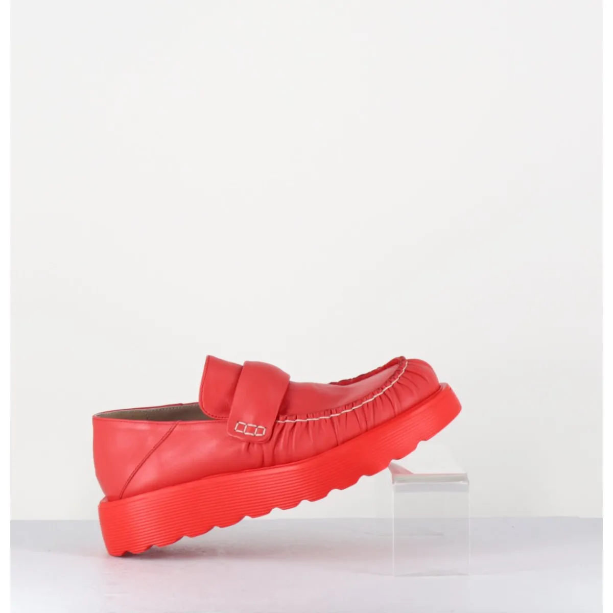 Mocassins^IXOS Mocassins en cuir souple semelle légère - X23 MAESTRALE CORALLO ROUGE