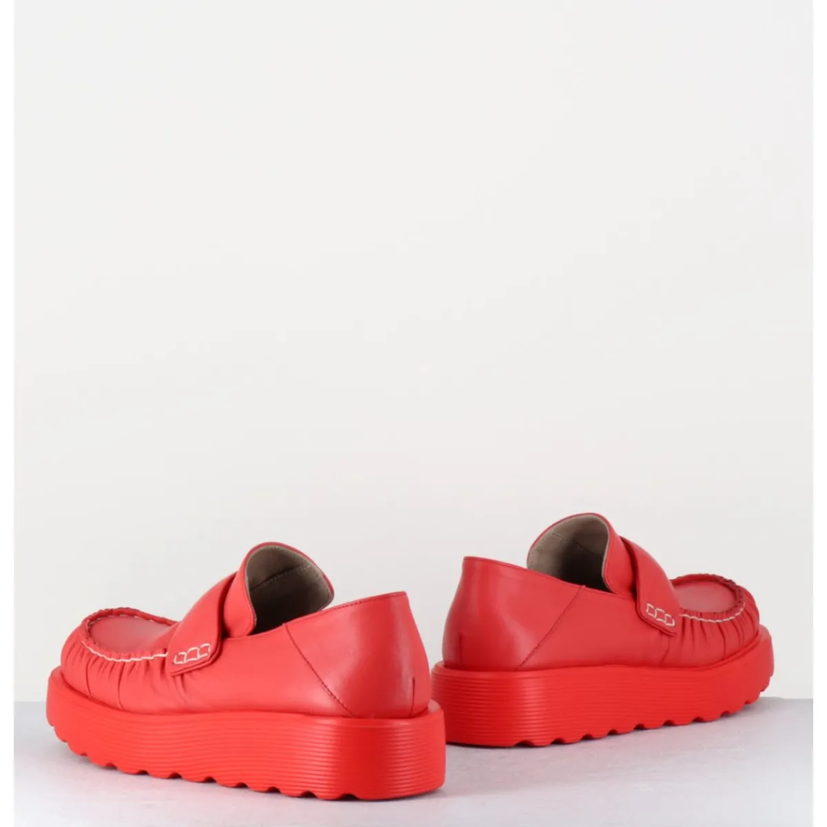 Mocassins^IXOS Mocassins en cuir souple semelle légère - X23 MAESTRALE CORALLO ROUGE