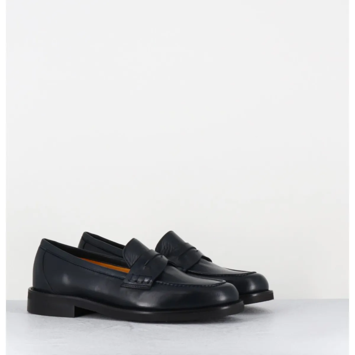 Mocassins | Chaussures^MARA BINI Mocassins plats en cuir souple nuit - P906 SETA BLU BLEU